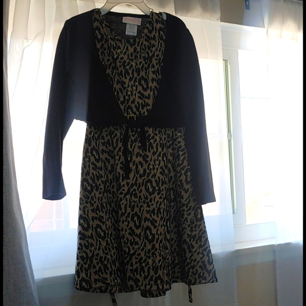 Youngland girls leopard print dress